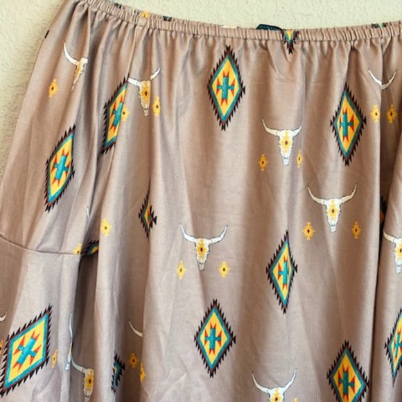Boho Western Off the Shoulder Blouse NWT - Picture 3 of 4